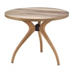 120 LİK CEVİZ SAMYELİ (3 LÜ) YUVARLAK MASA