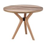 120 LİK CEVİZ POLİ (3 LÜ) YUVARLAK MASA