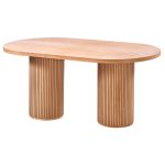 160 LIK ÇİZGİLİ OVAL MASA